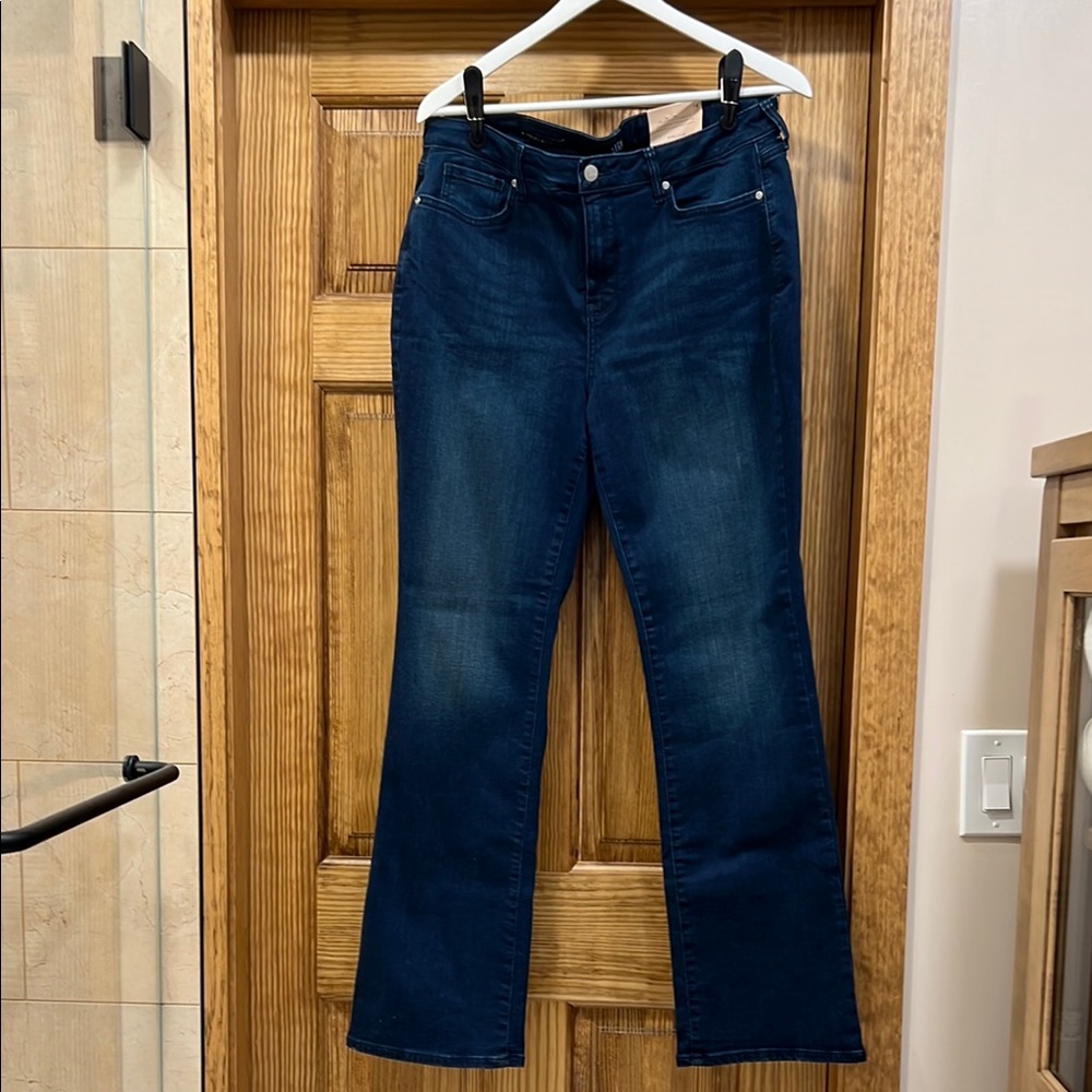 NYDJ Blue Flare Wide Leg Denim